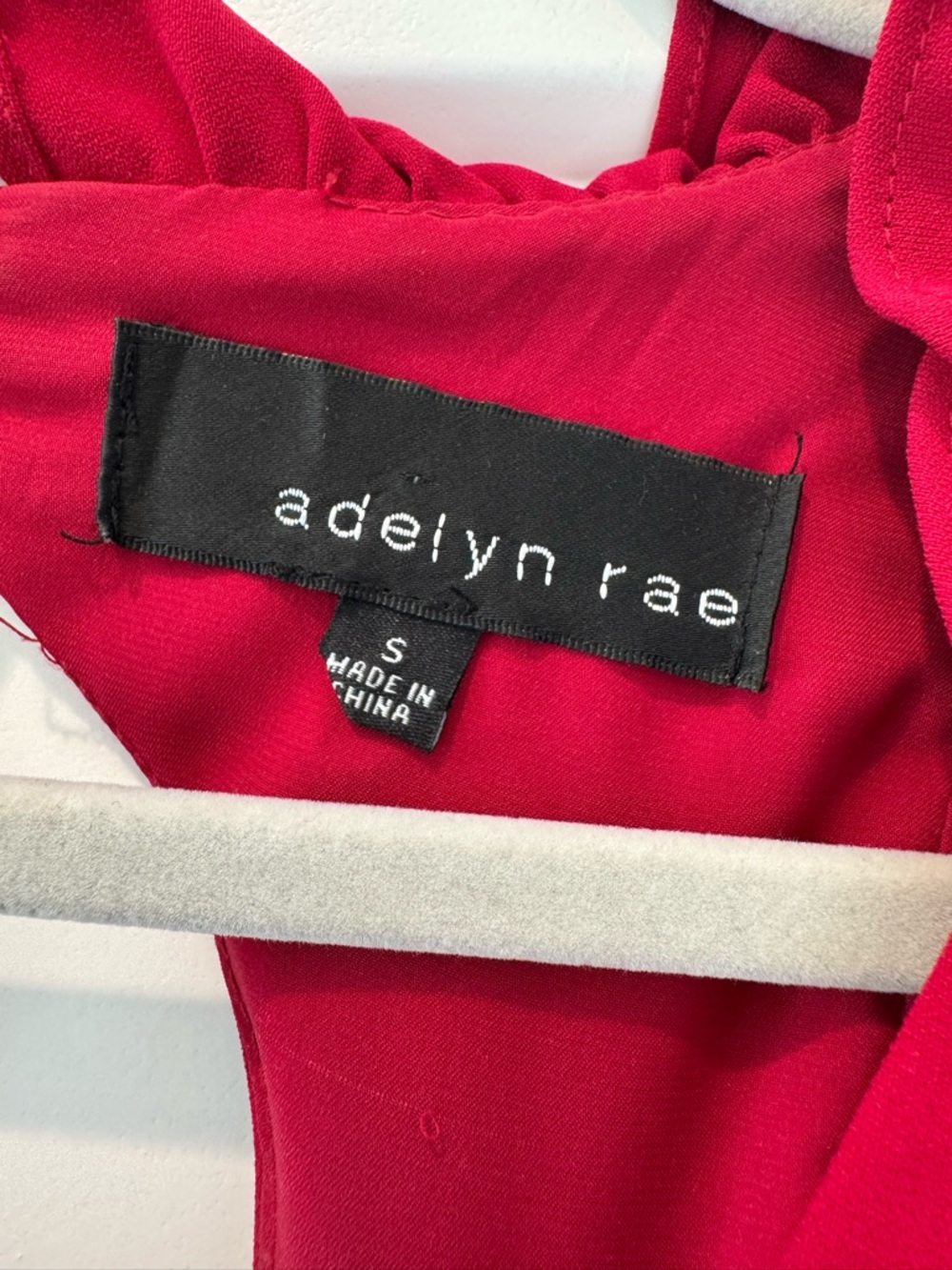 Adelyn Rae Red Romper - Picture 5 of 7